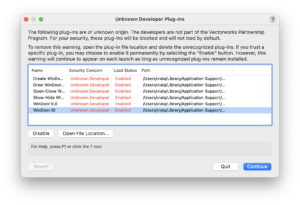 vectorworks-2026-unknown-developer-plug-ins